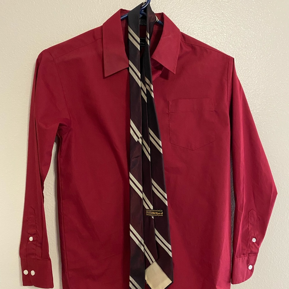 Dress shirt with Sears tie